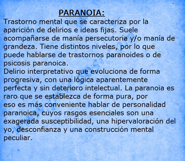 Frases Psy: Paranoia - Psicopsi